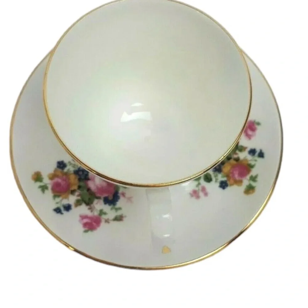 Sadler Wellington England Fine Bone China Coffee Tea Cup & Saucer